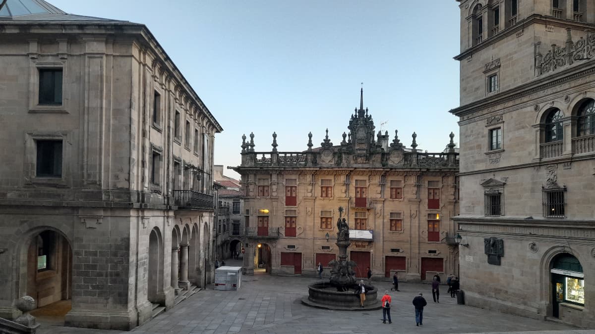  Plaza de Platerías en Santiago de Compostela